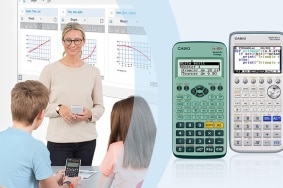 Pour Casio, l'utilisation de la calculatrice sera le meilleur moyen d'apprendre l'algorithme à l'école. ©Casio